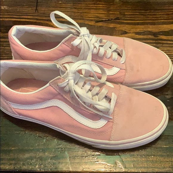 Vans Shoes - Vans Pink suede and canvas sneakers